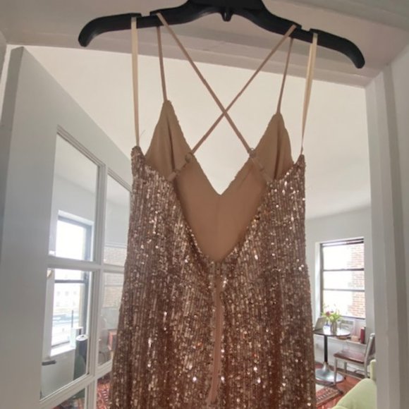 Small Blush Beaded Gown - Picture 3 of 3